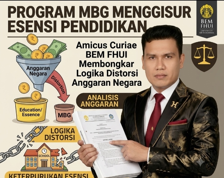 Program MBG Menggusur Esensi Pendidikan: Amicus Curiae BEM FHUI Membongkar Logika Distorsi Anggaran Negara