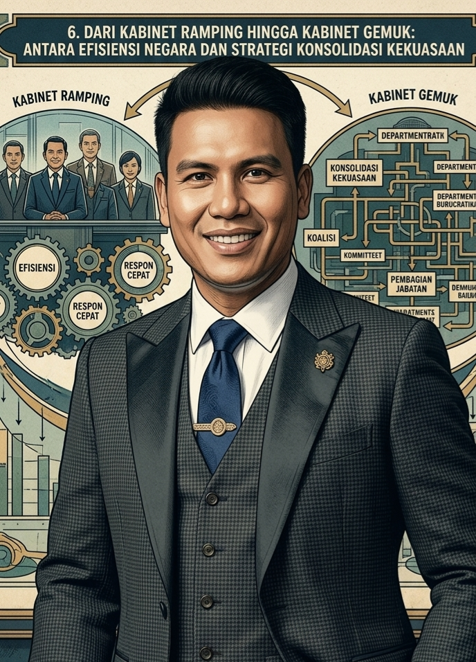 Dari Kabinet Ramping Hingga Kabinet Gemuk: Antara Efisiensi Negara dan Strategi Konsolidasi Kekuasaan